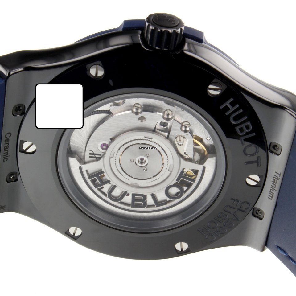 IMG_9081 Hublot Classic Fusion Blue Mens watch Unisex Automatic Ceramic 511CM7170LR Replica 6