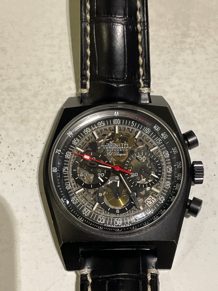 IMG_9081 Zenith El Primero New Vintage 1969 Mens watch Unisex Automatic Titanium 96.1969.469 77.C683 Replica 6