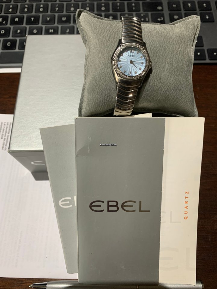 IMG_9081 Ebel Wave Womens watch Quartz Steel 1216270 Replica 6
