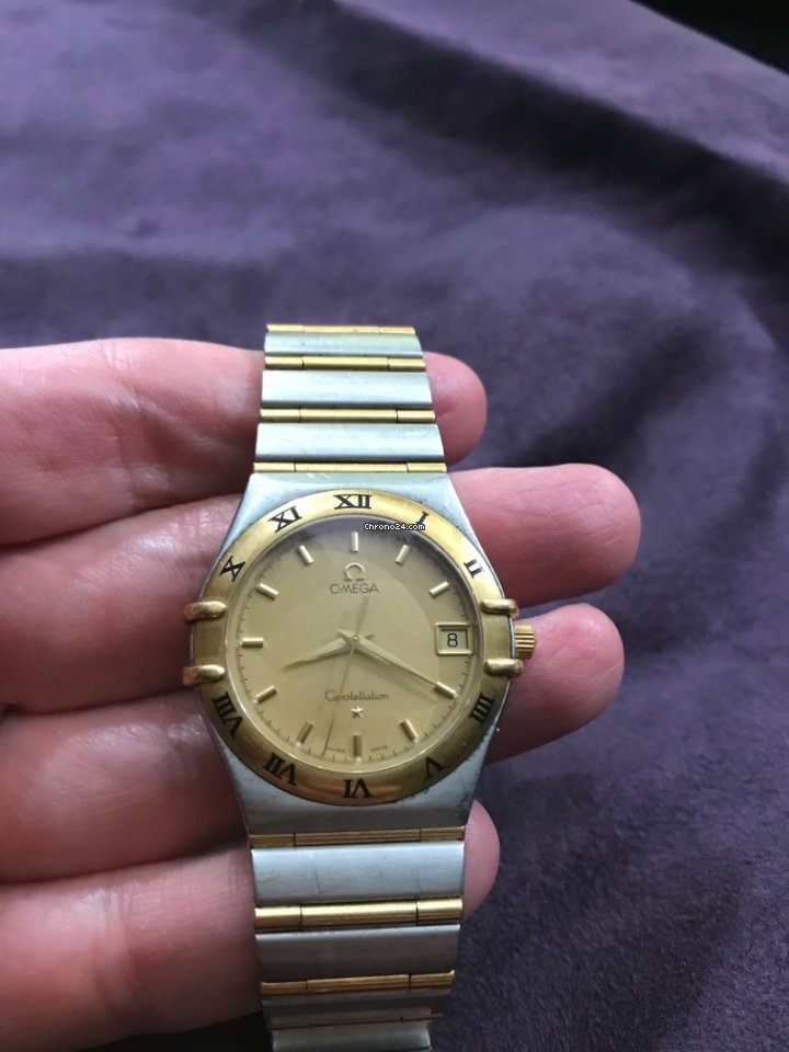 IMG_9081 Omega Constellation Day-Date Mens watch Unisex Quartz Gold Steel 3961070 Replica 6