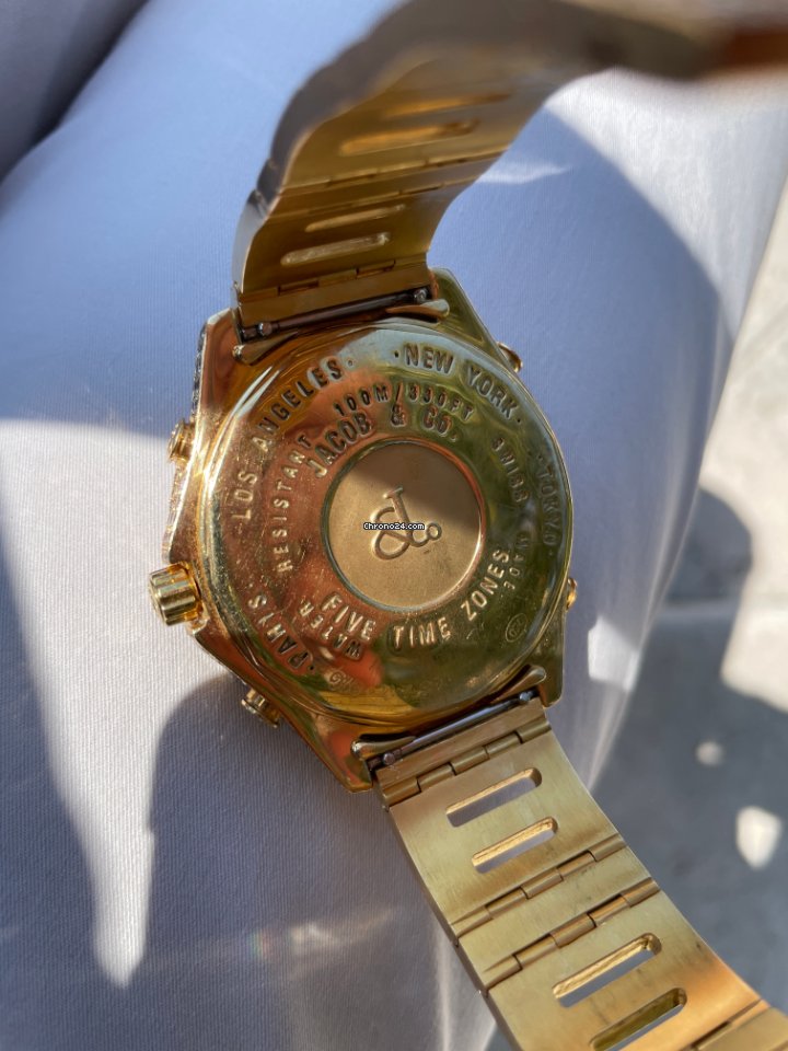 IMG_9081 Jacob & Co. Five Time Zone Mens watch Unisex Quartz 324 Replica 6