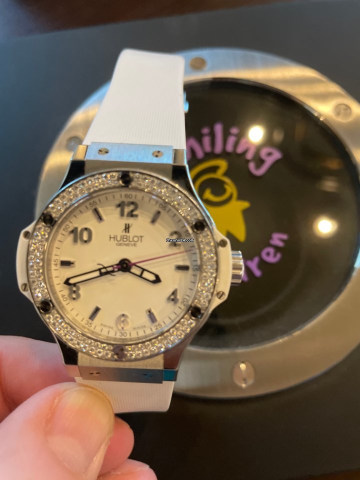 IMG_9081 Hublot Big Bang 38 mm Womens watch Quartz Steel 361.SE.2010.RW.1104 Replica 6