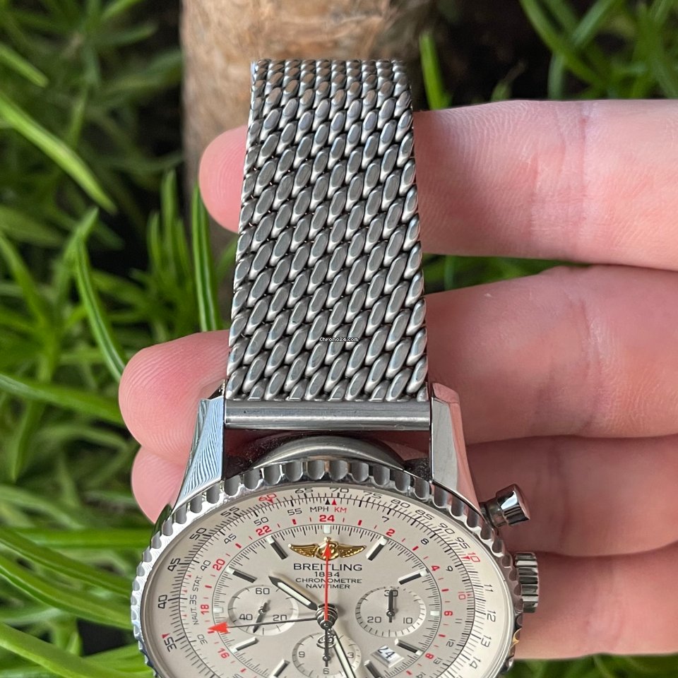Breitling Navitimer GMT Mens watch Unisex Automatic Steel AB044121.G783.443A Replica 6