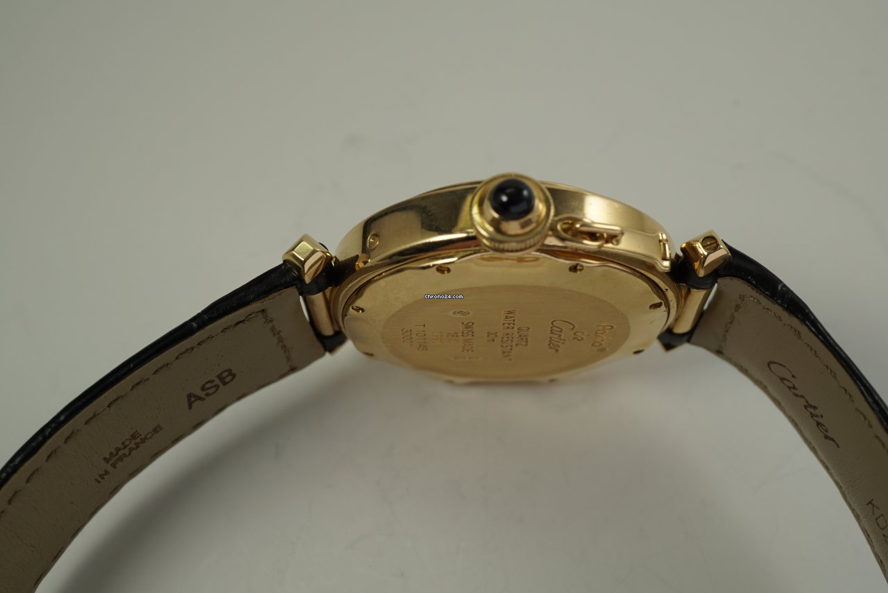 IMG_9081 Cartier Pasha Mens watch Unisex Quartz Yellow gold 30001 Replica 6