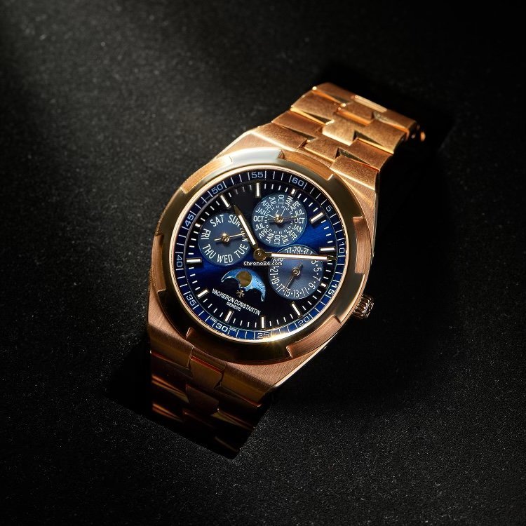 IMG_9081 Vacheron Constantin Overseas Mens watch Unisex Automatic Rose gold 4300V 120R-B509 Replica 6