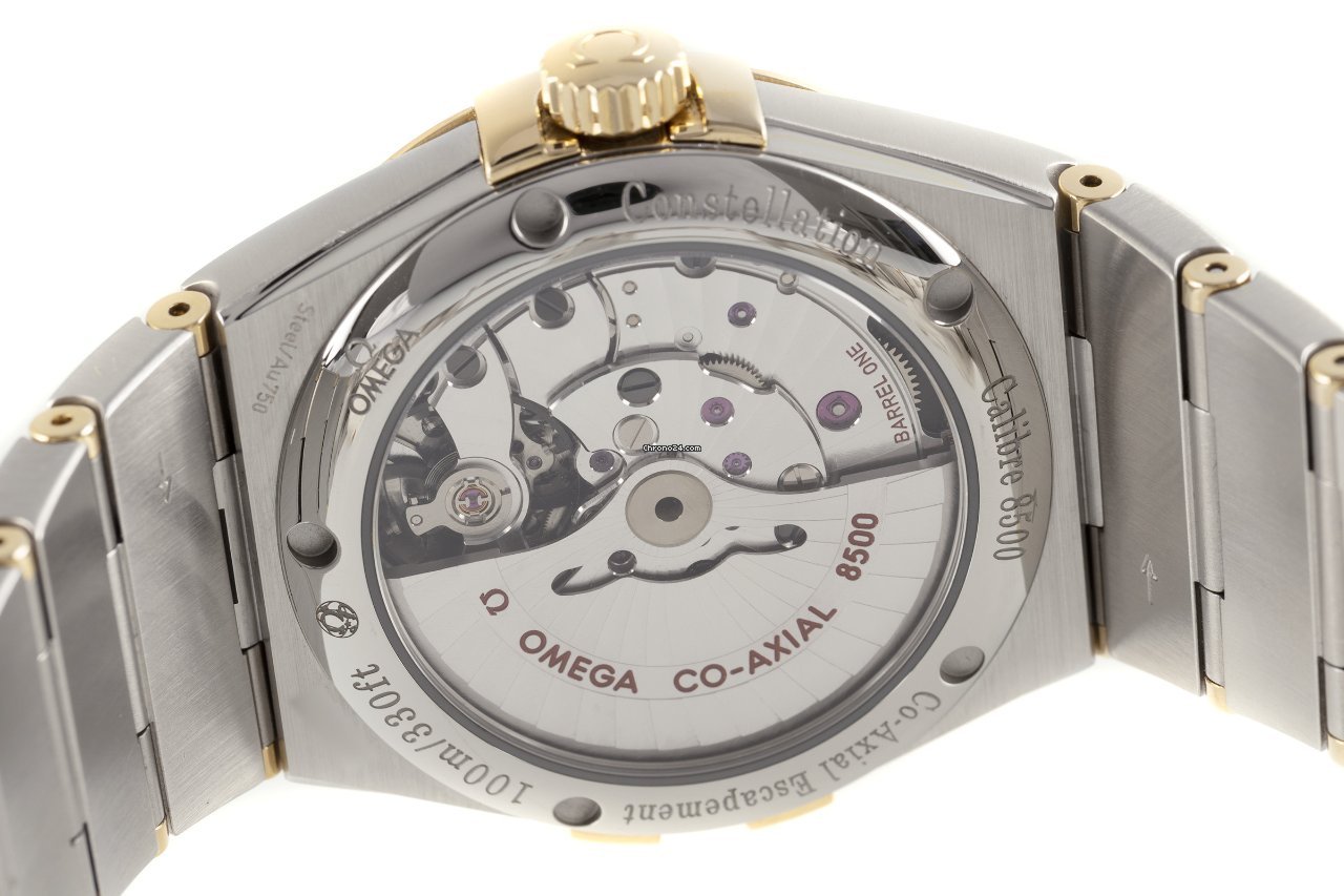 Omega Constellation Men Mens watch Unisex Automatic Gold Steel 123.20.38.21.58.001 Replica 6