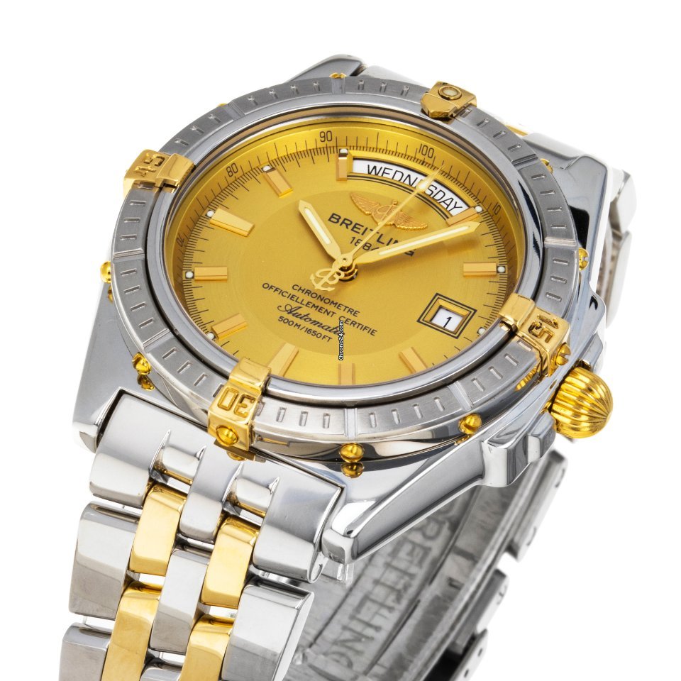 IMG_9081 Breitling Headwind Mens watch Unisex Automatic Gold Steel B45355 Replica 6