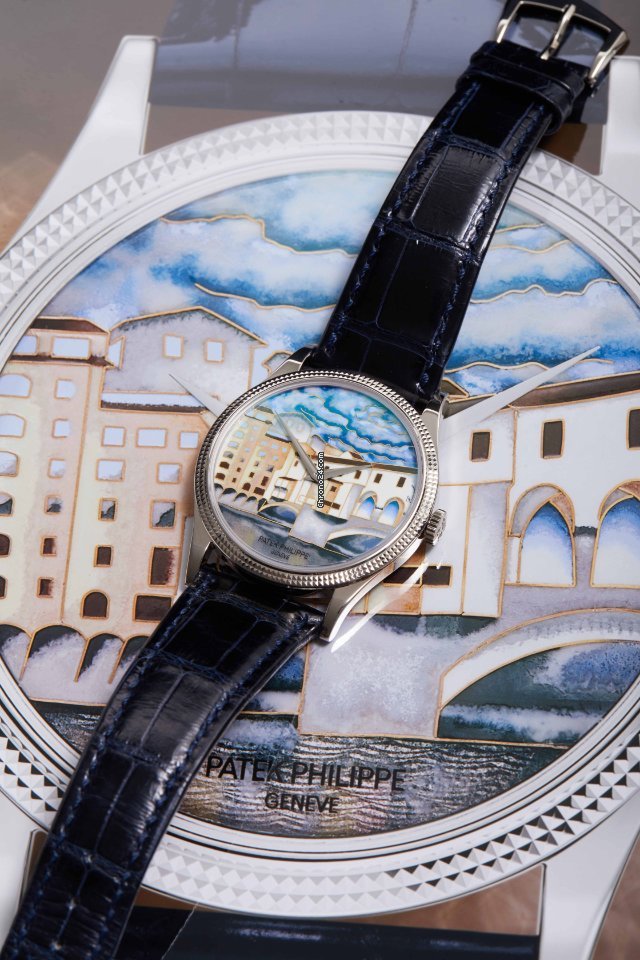 IMG_9081 Patek Philippe Calatrava Mens watch Unisex Automatic White gold 5177G-010 Replica 6