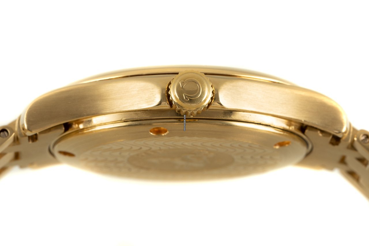 IMG_9081 Omega Seamaster Mens watch Unisex Quartz Yellow gold 196.1501 Replica 6