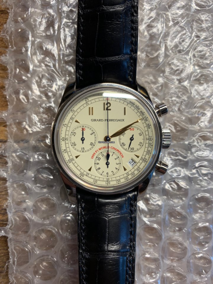 IMG_9081 Girard Perregaux Ferrari Mens watch Unisex Automatic White gold 4945 Replica 6