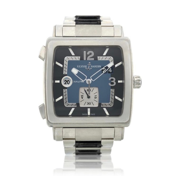 IMG_9081 Ulysse Nardin Dual Time Mens watch Unisex Automatic Steel 243-93 Replica 6