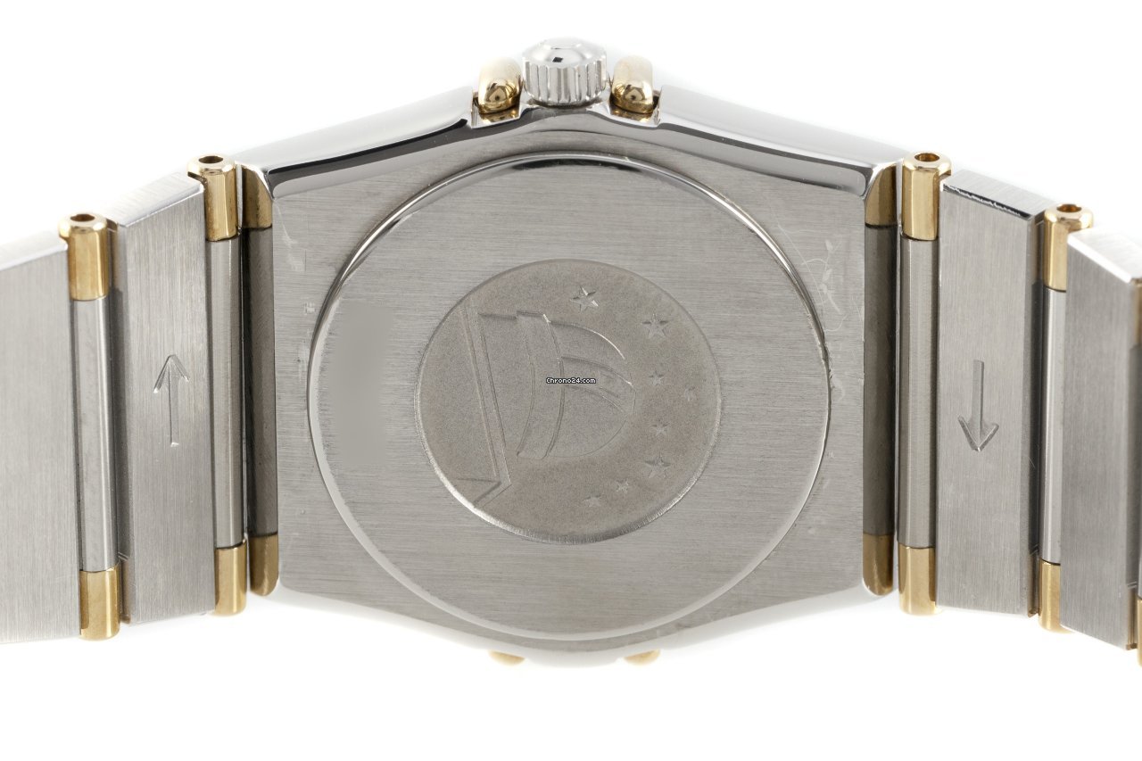IMG_9081 Omega Constellation Ladies Womens watch Quartz Gold Steel 795.1080.1 Replica 6