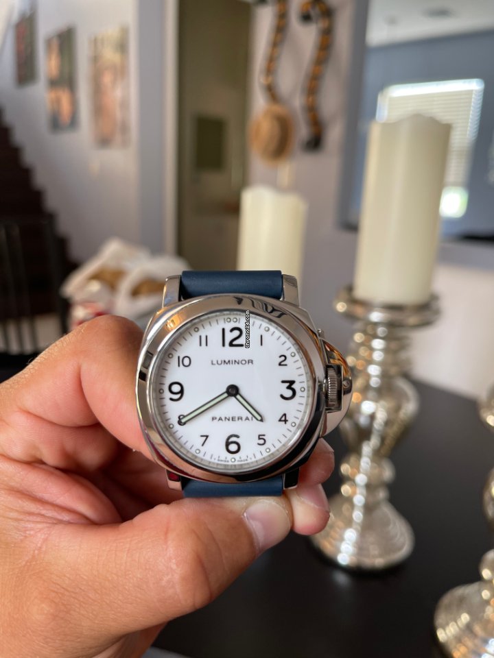 IMG_9081 Panerai Luminor Base Mens watch Unisex Manual winding Steel PAM 00010 Replica 6