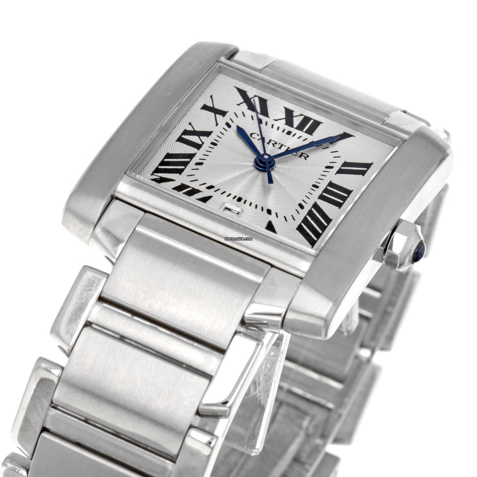 Cartier Tank Francaise Mens watch Unisex Automatic Steel W51002Q3  2302 Replica 6
