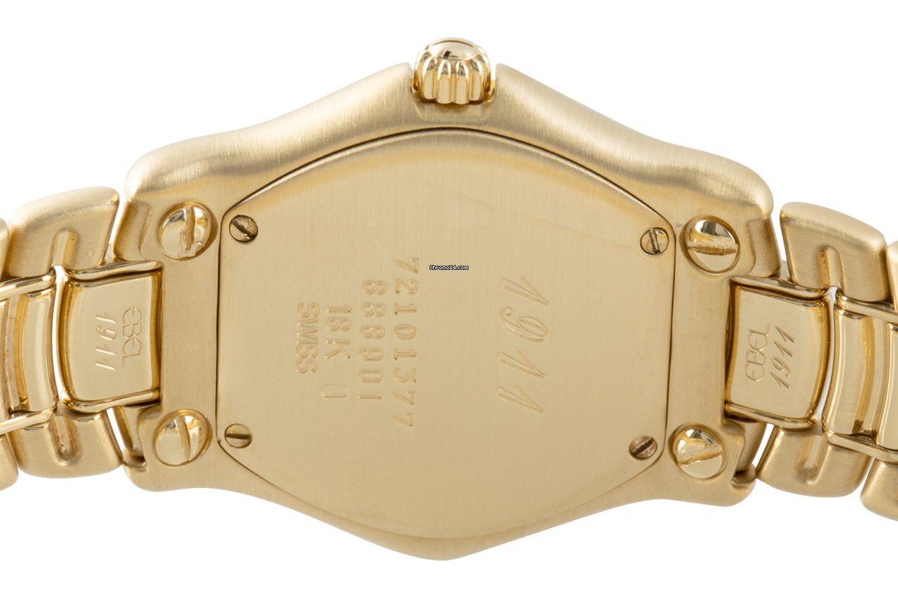 IMG_9081 Ebel 1911 Womens watch Quartz Yellow gold 888901 Replica 6