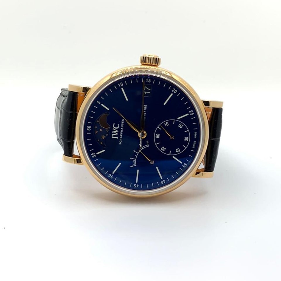 IWC Portofino Hand-Wound Mens watch Unisex Manual winding Red gold IW516407 Replica 6