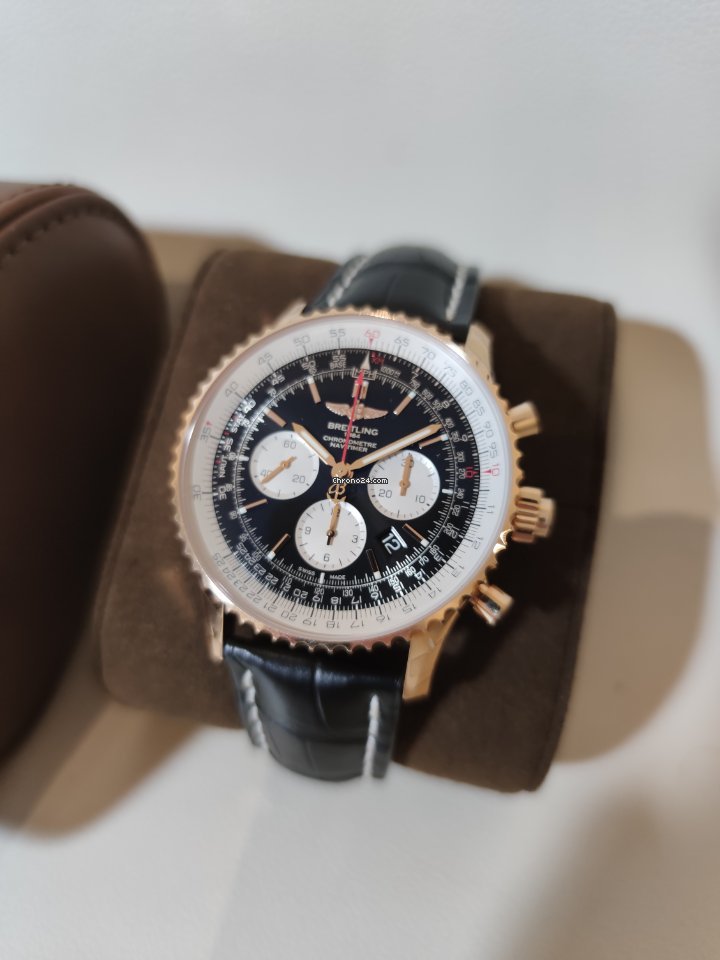 Breitling Navitimer Rattrapante Mens watch Unisex Automatic Rose gold RB031121 BG11 760P R20BA.1 Replica 6