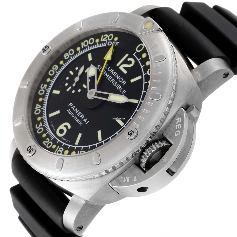 Panerai Luminor Submersible 1950 Depth Gauge Mens watch Unisex Automatic Titanium PAM00193 Replica 6