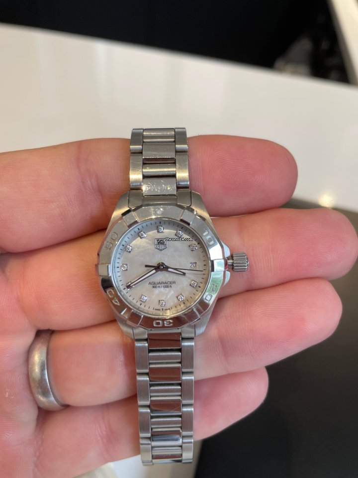 IMG_9081 TAG Heuer Aquaracer Lady Quartz Steel WAF141G Replica 6