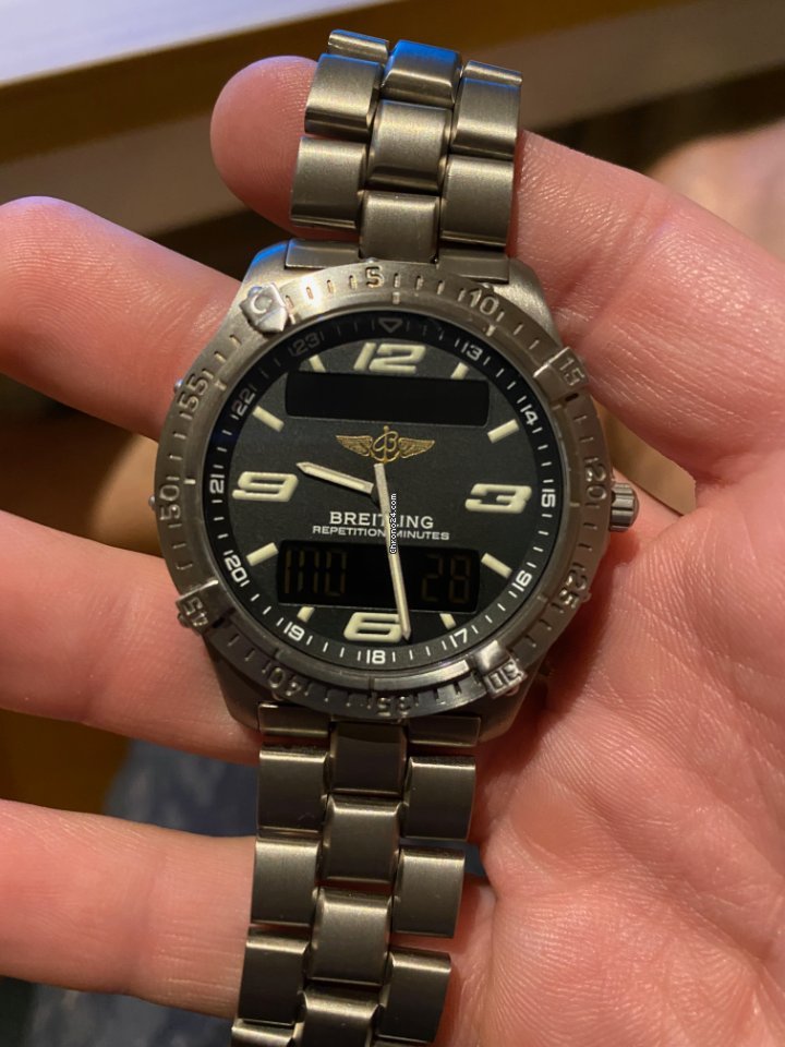 IMG_9081 Breitling Aerospace Mens watch Unisex Quartz Titanium E65362 Replica 6