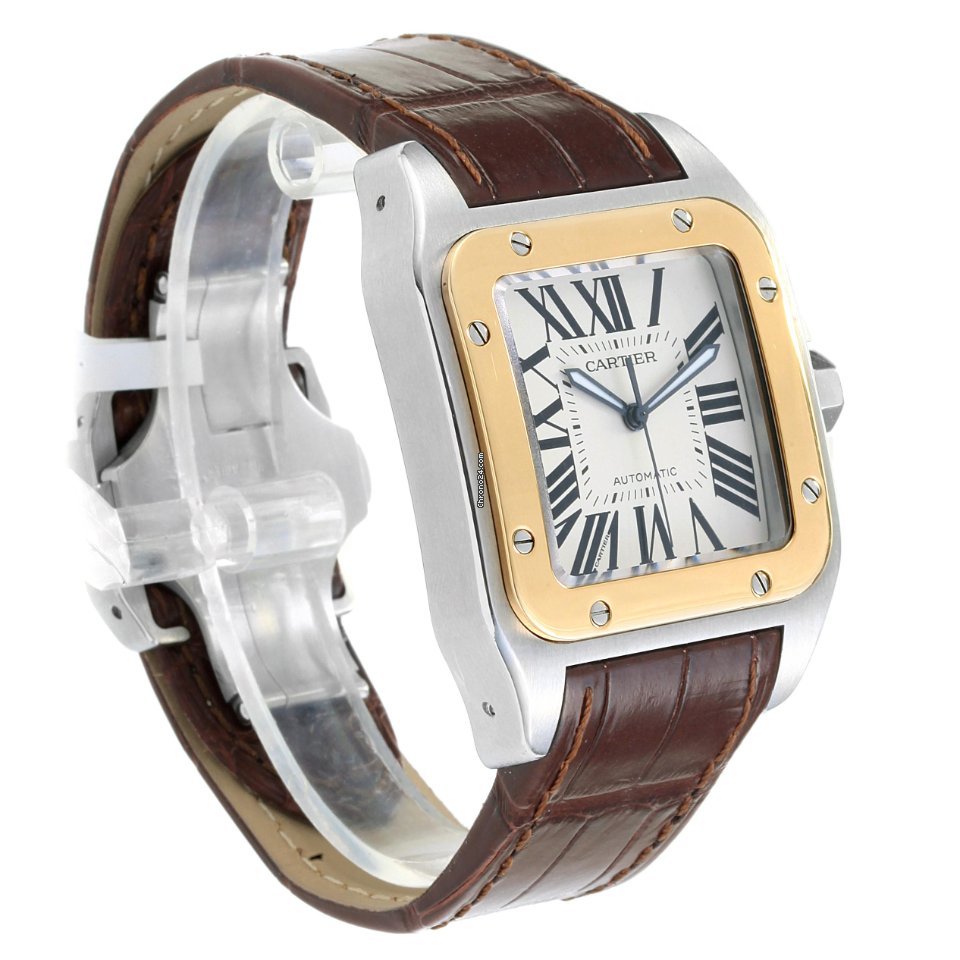 Cartier Santos 100 Mens watch Unisex Automatic Steel W20072X7 Replica 6