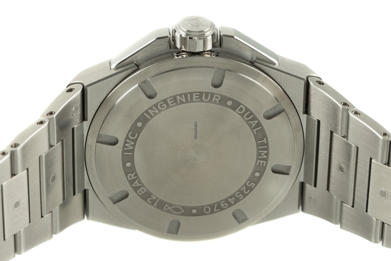 IMG_9081 IWC Ingenieur Dual Time Mens watch Unisex Automatic Steel IW324402 Replica 6