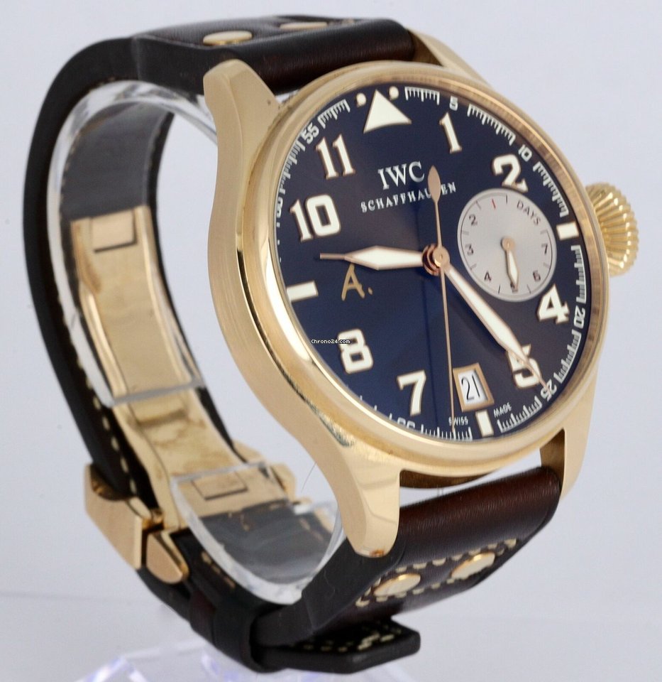 IWC Big Pilot Mens watch Unisex Automatic Rose gold IW500421 Replica 6