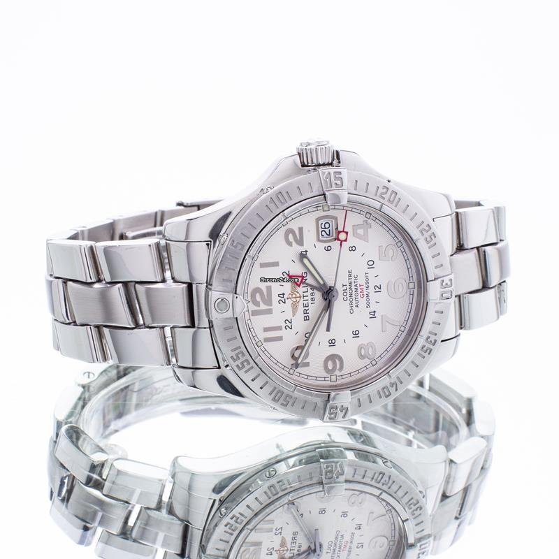 IMG_9081 Breitling Colt GMT Mens watch Unisex Automatic Steel A32350 Replica 6