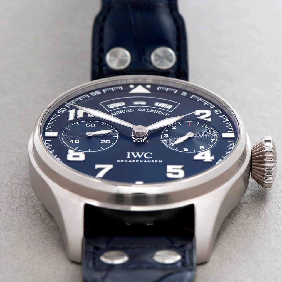 IMG_9081 IWC Big Pilot Mens watch Unisex Automatic White gold IW502703 Replica 6