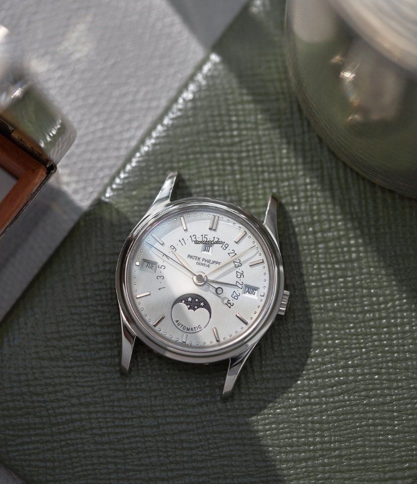 IMG_9081 Patek Philippe Perpetual Calendar Mens watch Unisex Automatic White gold 5050G, Perpetual Calendar, White Gold Replica 6