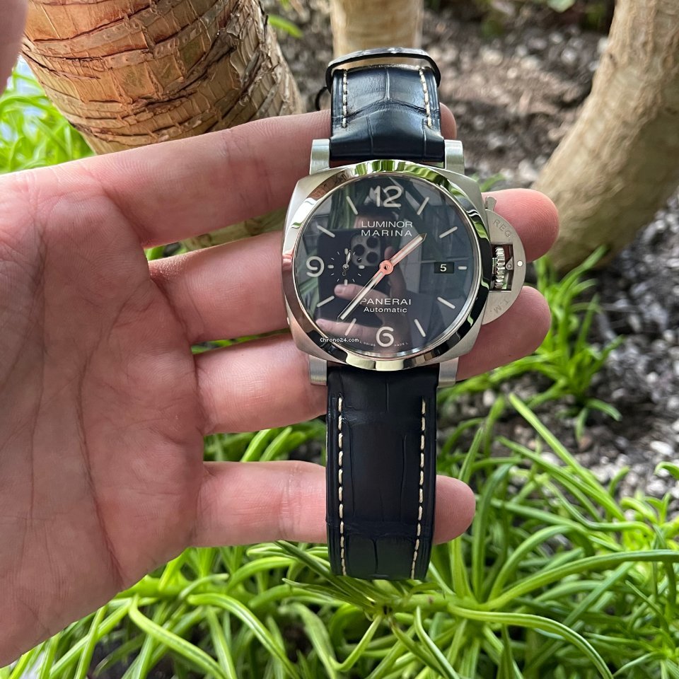 IMG_9081 Panerai Luminor Marina Mens watch Unisex Automatic Steel PAM 01313 Replica 6