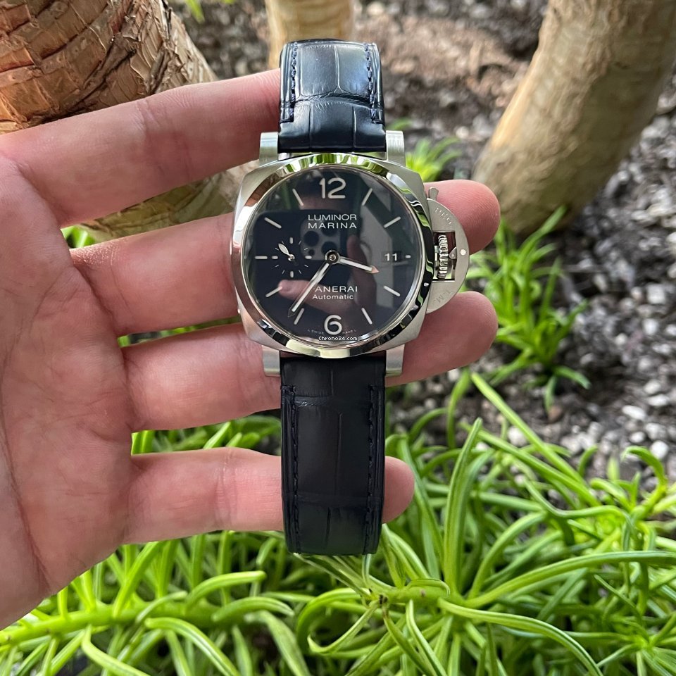 IMG_9081 Panerai Luminor Marina 1950 3 Days Automatic Mens watch Unisex Automatic Steel PAM 01393 Replica 6
