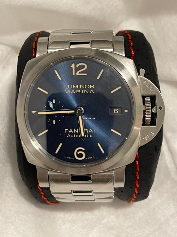 IMG_9081 Panerai Luminor Marina Automatic Mens watch Unisex Automatic Steel PAM 01028 Replica 6
