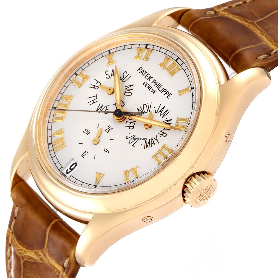IMG_9081 Patek Philippe Annual Calendar Mens watch Unisex Automatic Yellow gold 5035 Replica 6