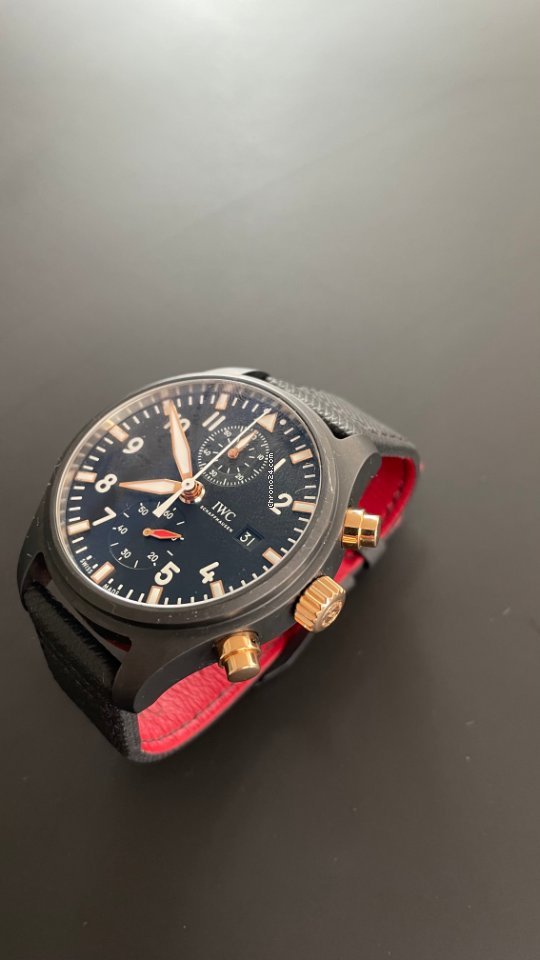 IMG_9081 IWC Pilot Chronograph Top Gun Mens watch Unisex Automatic Ceramic IW389003 Replica 6