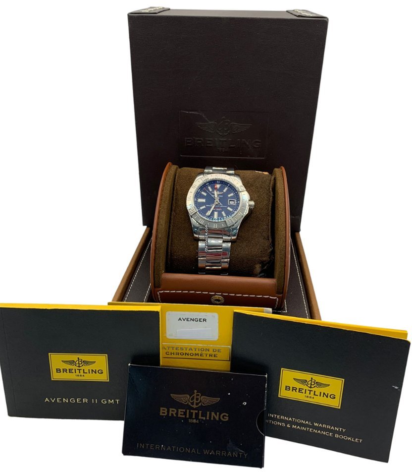 IMG_9081 Breitling Avenger II GMT Mens watch Unisex Automatic Steel A3239011 C872 170A Replica 6