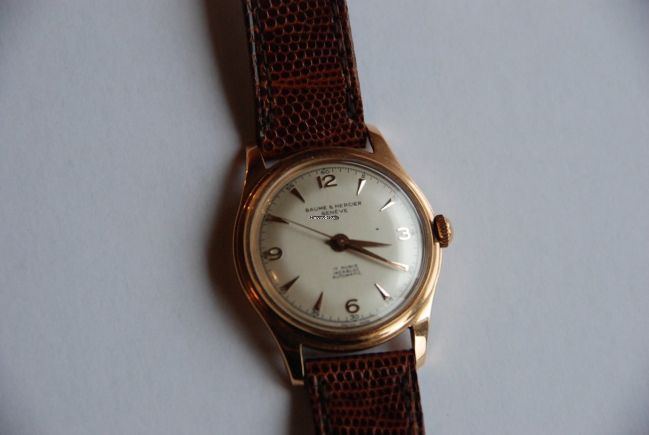 IMG_9081 Baume & Mercier Mens watch Unisex Automatic Rose gold 3109 Replica 6