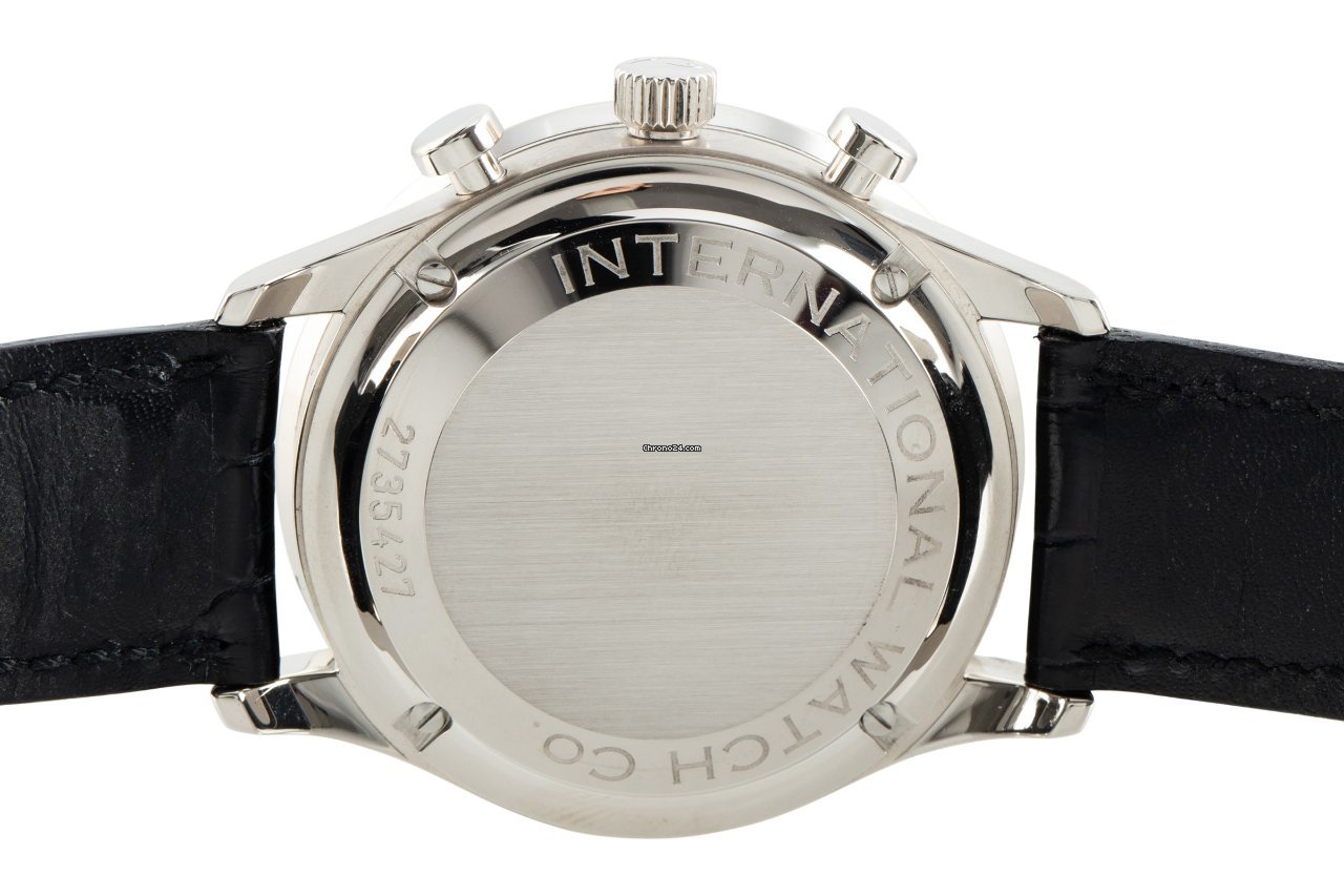 IWC Portuguese Chronograph Mens watch Unisex Automatic White gold 3714 Replica 6