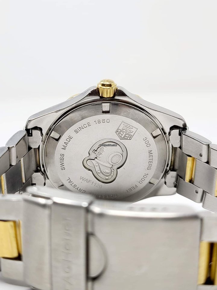 TAG Heuer Aquaracer 300M Mens watch Unisex Quartz Gold Steel WAF1120 Replica 6