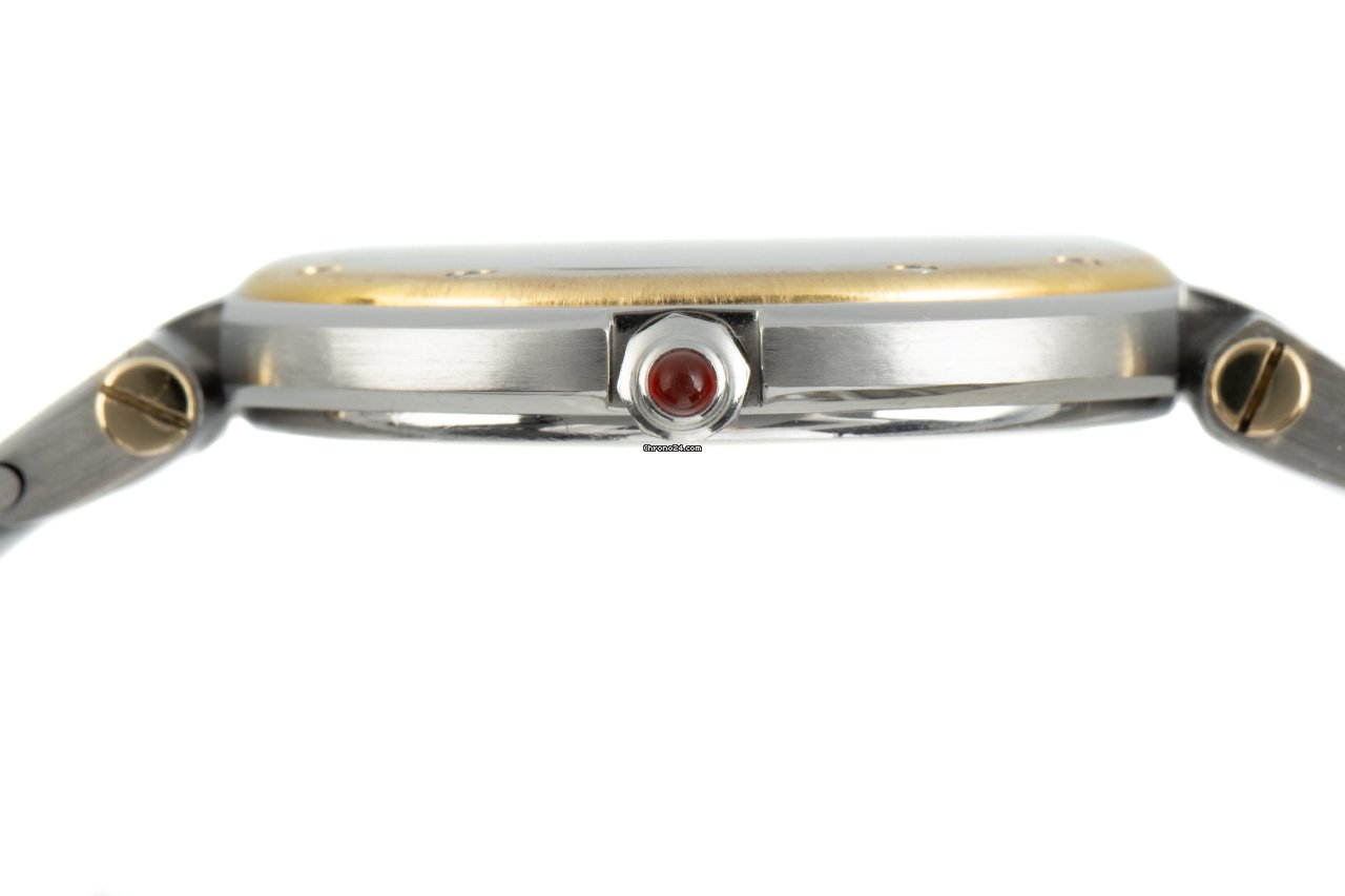 IMG_9081 Cartier Santos Womens watch Quartz Gold Steel 8191 Replica 6