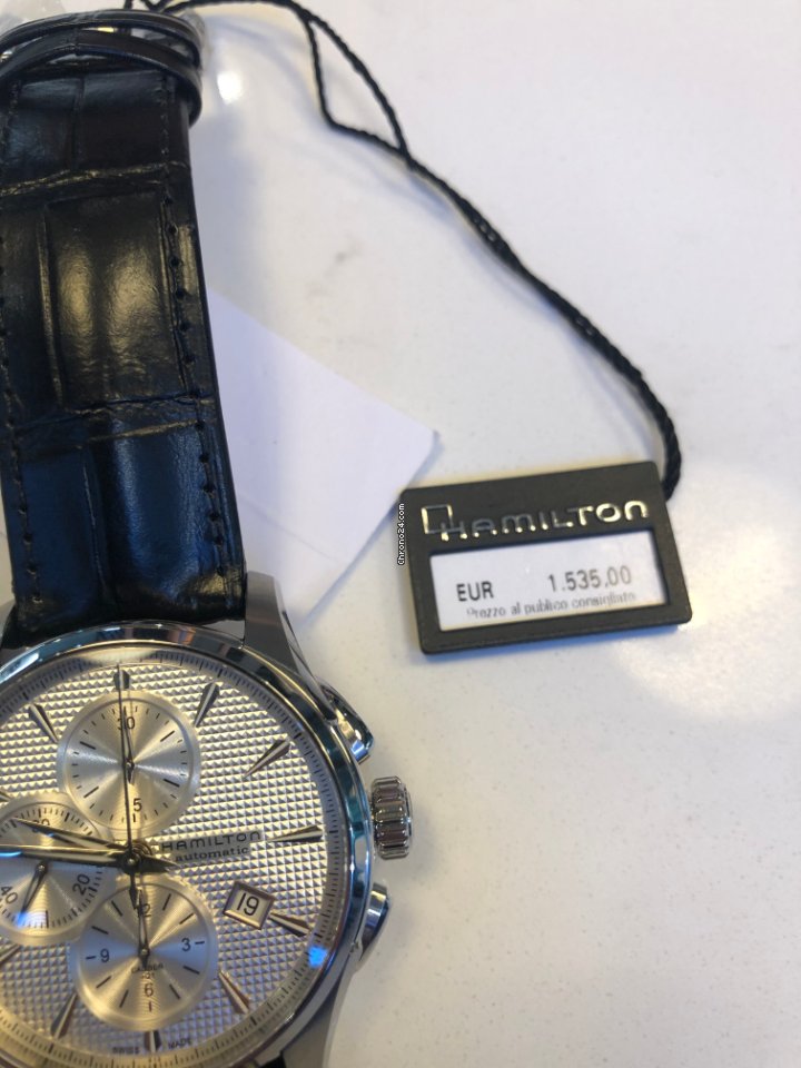 IMG_9081 Hamilton Jazzmaster Auto Chrono Mens watch Unisex Automatic Steel H32596751 Replica 6