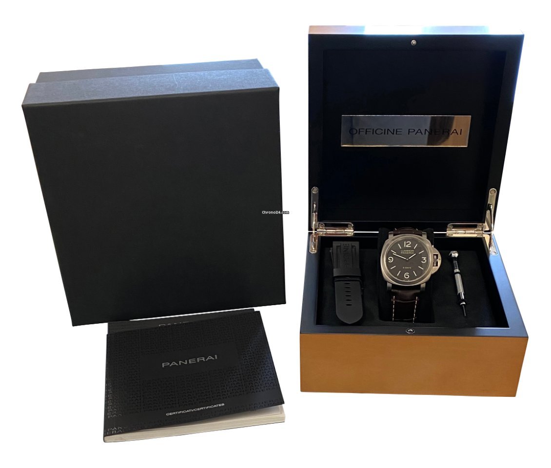 IMG_9081 Panerai Luminor Base 8 Days Mens watch Unisex Manual winding Titanium PAM 00562 Replica 6