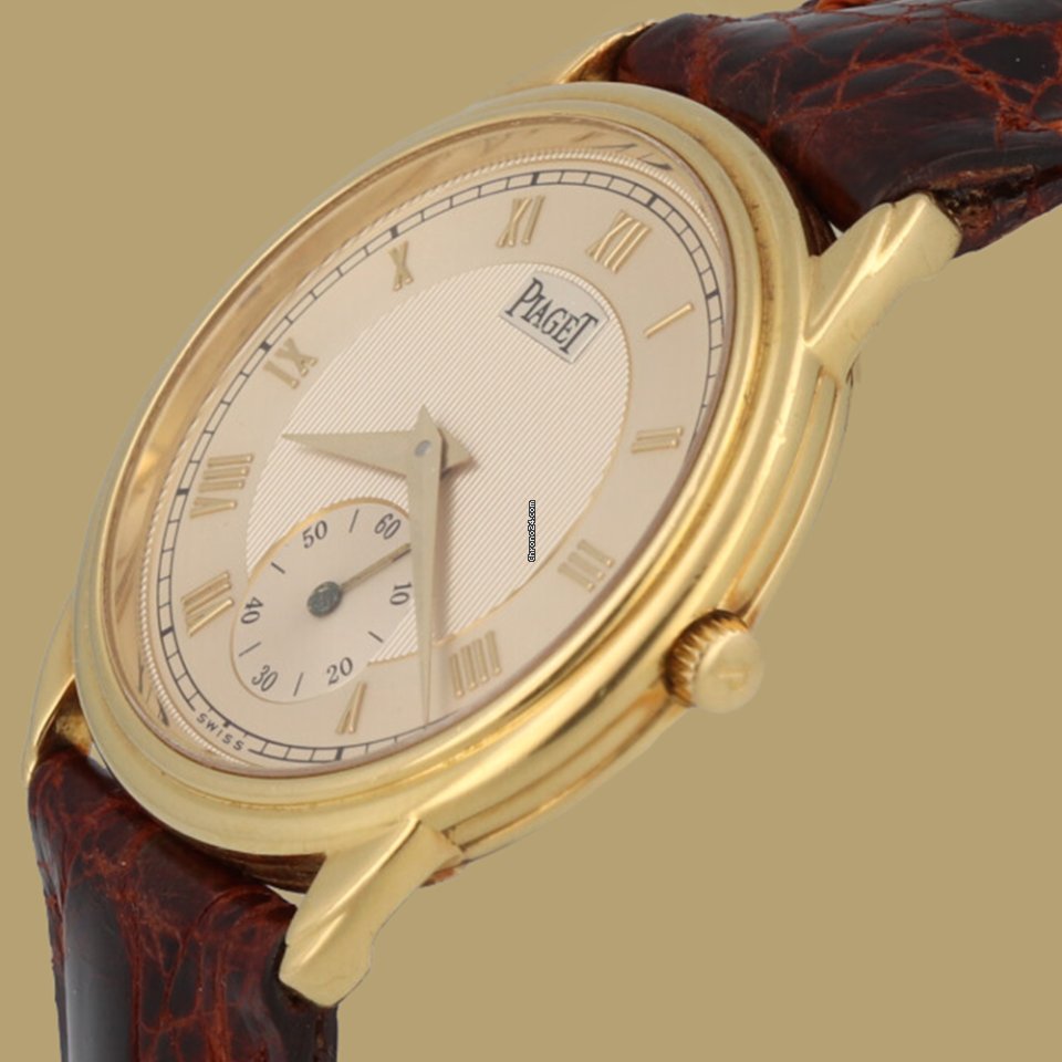 IMG_9081 Piaget Gouverneur Mens watch Unisex Manual winding Yellow gold 15970 Replica 6