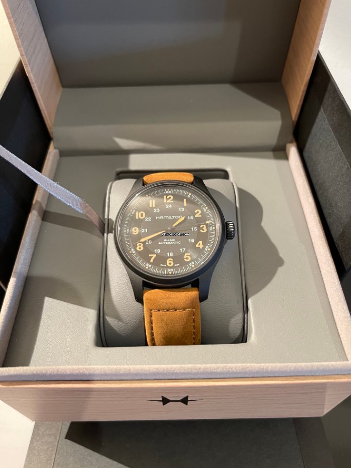 IMG_9081 Hamilton Khaki Field Titanium Mens watch Unisex Automatic Titanium H70665533 Replica 6