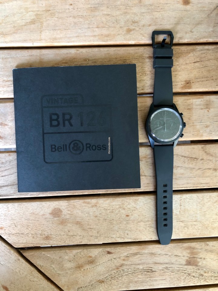 Bell & Ross Vintage Mens watch Unisex Automatic Steel BR 126 Replica 6