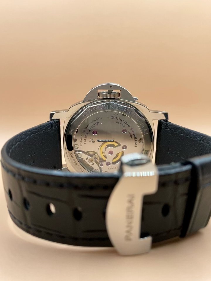 IMG_9081 Panerai Luminor Base 8 Days Mens watch Unisex Manual winding Steel PAM 560 Replica 6