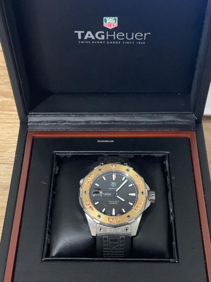 TAG Heuer Aquaracer 500M Mens watch Unisex Automatic Gold Steel WAJ2150.FT6015 Replica 6