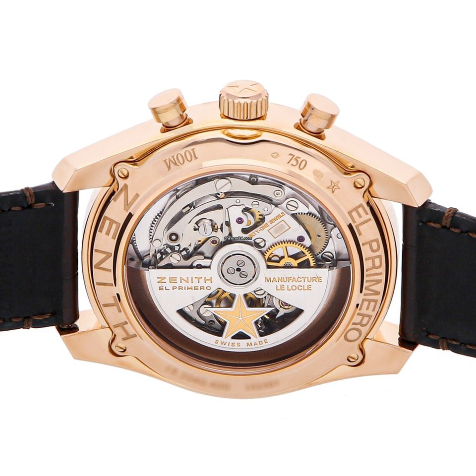 IMG_9081 Zenith El Primero Mens watch Unisex Automatic Rose gold 18.2040.400 02.C494 Replica 6