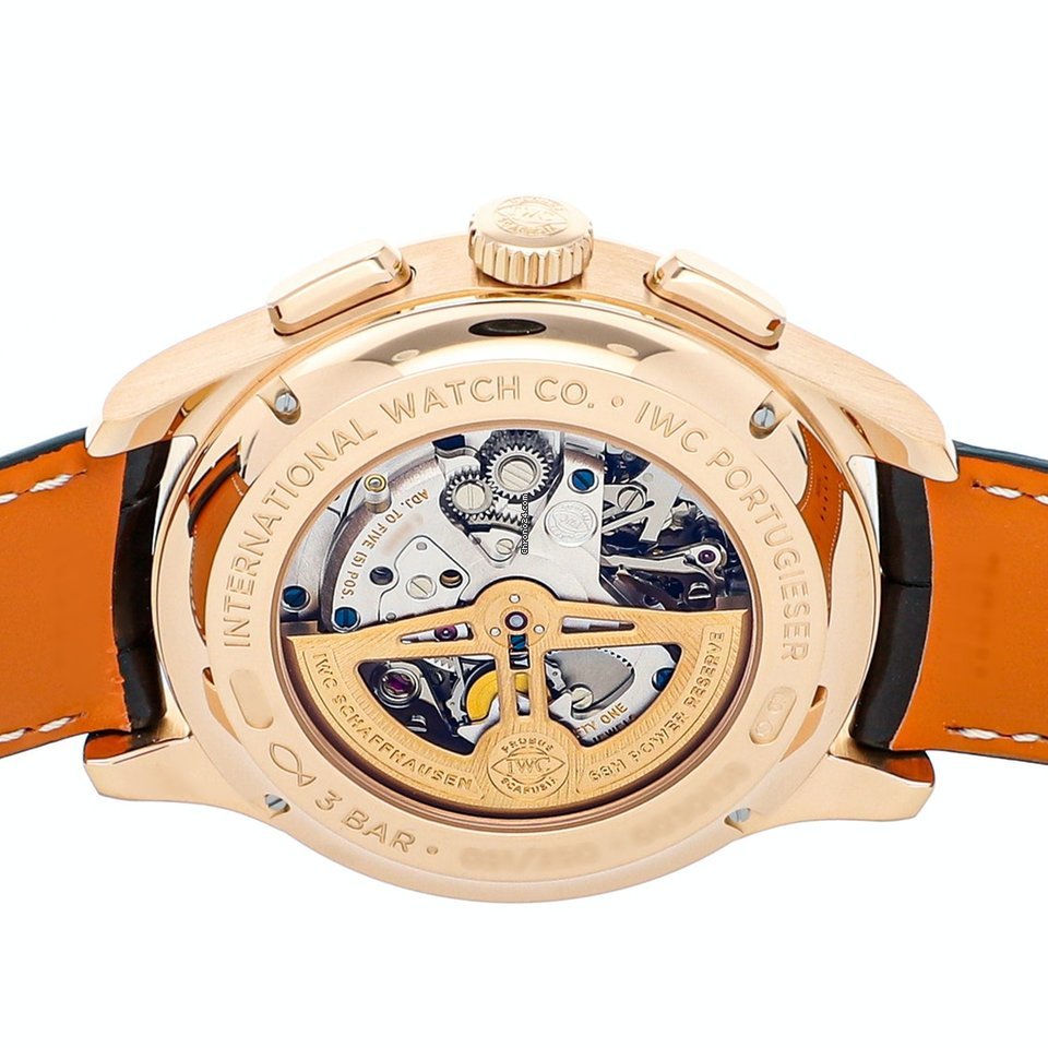 IMG_9081 IWC Portuguese Perpetual Calendar Digital Date-Month Mens watch Unisex Automatic Rose gold IW3972-04 Replica 6