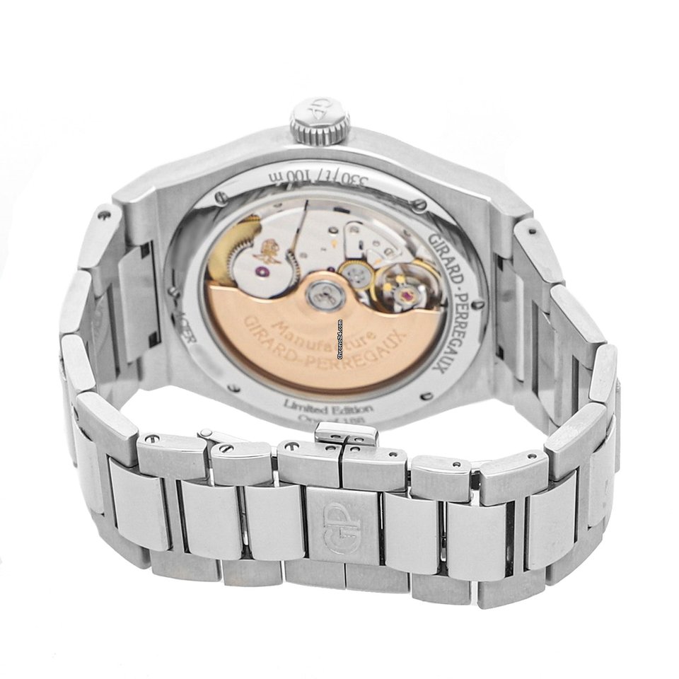 IMG_9081 Girard Perregaux Laureato Mens watch Unisex Automatic Steel 81010-11-635-11A Replica 6